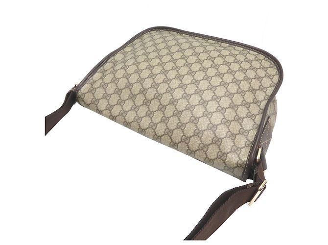 Borsa a tracolla donna Gucci GG Supreme Marrone Beige - vista 4