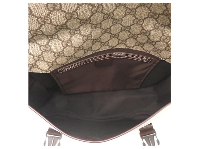 Borsa a tracolla donna Gucci GG Supreme Marrone Beige - vista 6