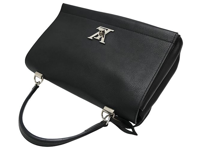 Borsa Louis Vuitton Lockme Cartable Nero - vista 4