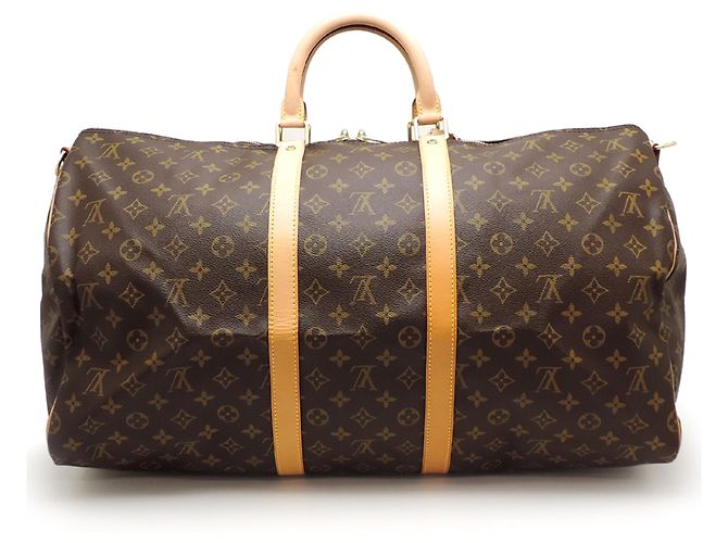 Louis Vuitton Keepall Bandoulière 55 Boston Bag Marrone - vista 2