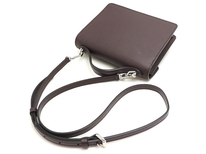 Bolso de mano Louis Vuitton Monceau BB para mujer Púrpura Morado oscuro - vista 4