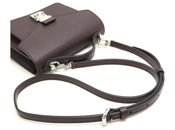Bolso de mano Louis Vuitton Monceau BB para mujer Púrpura Morado oscuro - vista 5