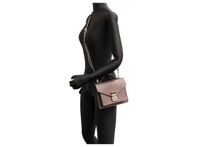 Bolso de mano Louis Vuitton Monceau BB para mujer Púrpura Morado oscuro - vista 9