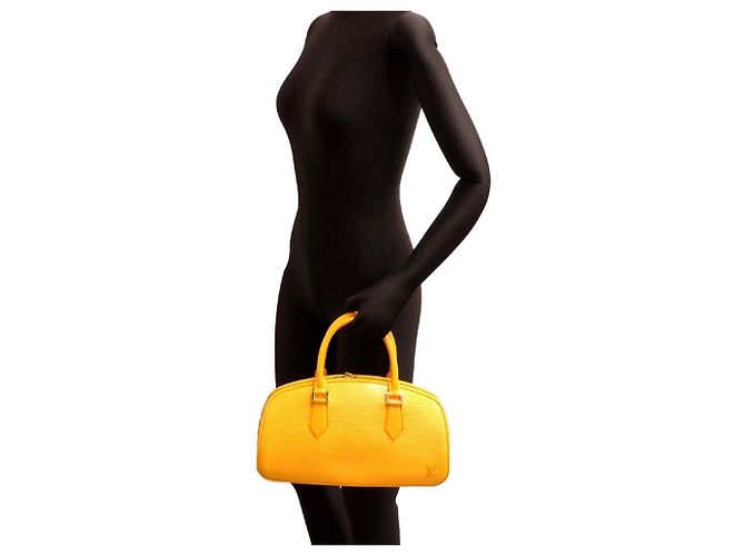 Borsa Louis Vuitton Jasmine M52089 Giallo - vista 9