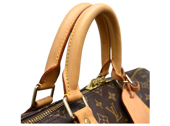 Louis Vuitton Keepall Bandoulière 55 Boston Bag Marrone - vista 5