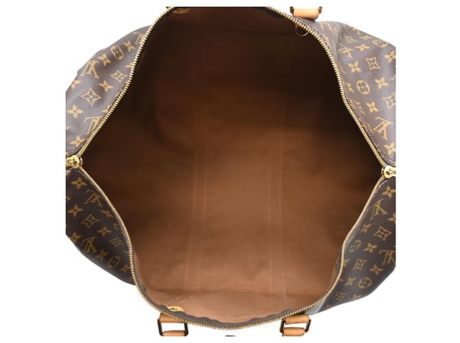 Louis Vuitton Keepall Bandoulière 55 Boston Bag Marrone - vista 6