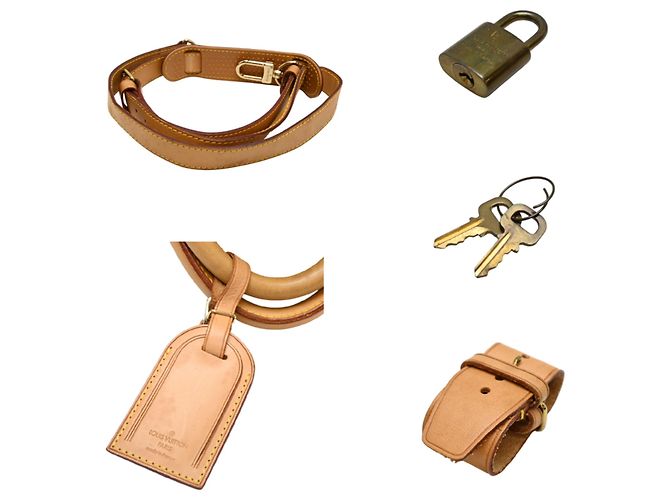 Louis Vuitton Keepall Bandoulière 55 Boston Bag Marrone - vista 9