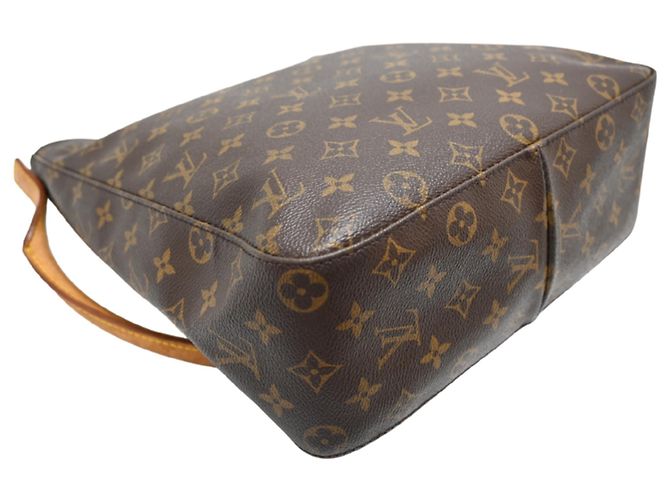Borsa a tracolla Louis Vuitton Looping GM Marrone - vista 3
