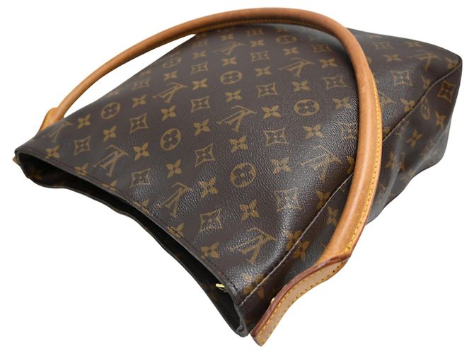Borsa a tracolla Louis Vuitton Looping GM Marrone - vista 4