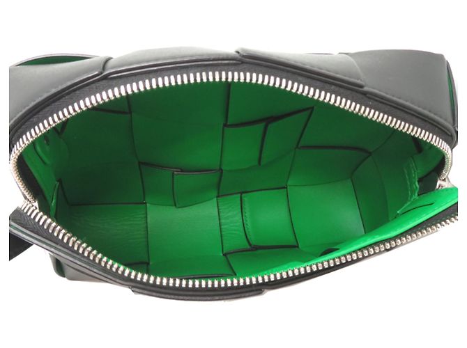 Borsa a tracolla Bottega Veneta Cassette Nero Verde - vista 6