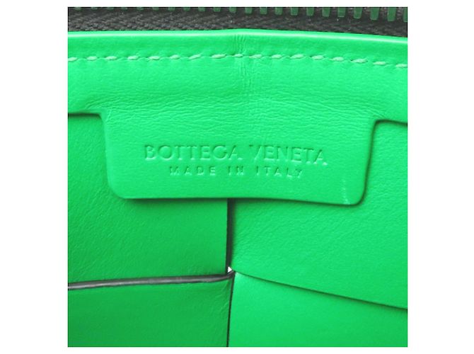 Borsa a tracolla Bottega Veneta Cassette Nero Verde - vista 7