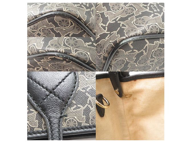 Céline Borsa Tote Celine Sulky da donna in nero - vista 10