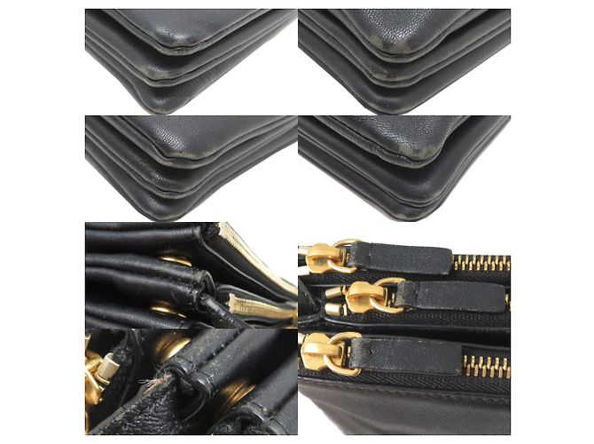 Céline Celine Trio Schultertasche Schwarz - Ansicht 10
