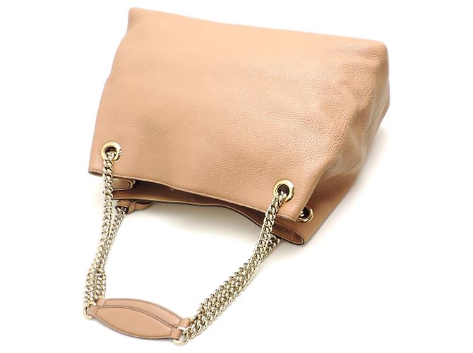 Borsa a tracolla da donna Gucci Interlocking G Soho Chain Beige - vista 4