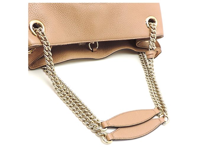 Borsa a tracolla da donna Gucci Interlocking G Soho Chain Beige - vista 5