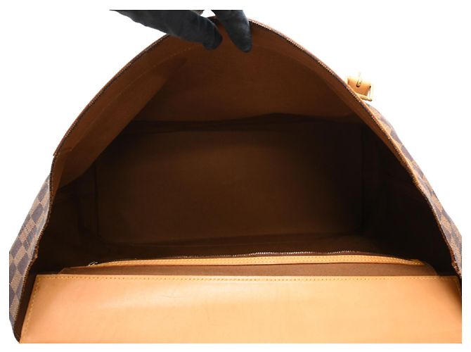 Borsa a tracolla Louis Vuitton Clipper Damier Canvas Marrone - vista 6
