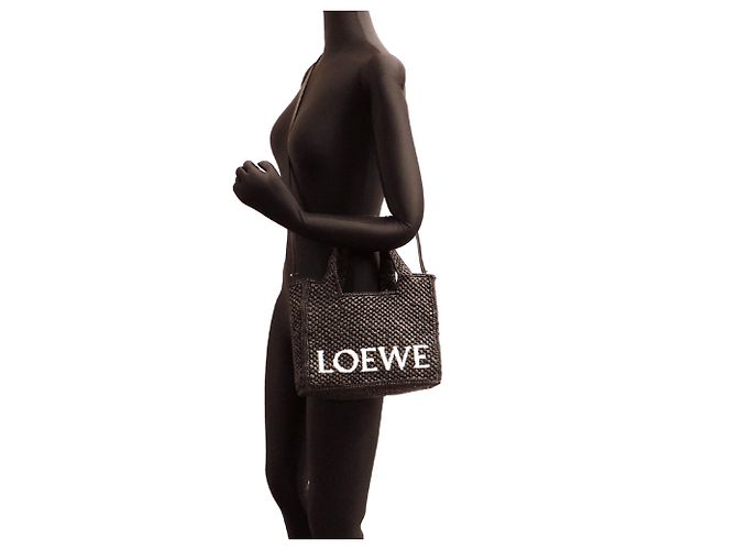 Borsa a mano Loewe Font Tote Mini Nero - vista 8