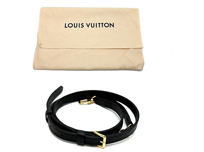 Borsa Louis Vuitton Empreinte Petite Sac Plat Nero Beige - vista 10