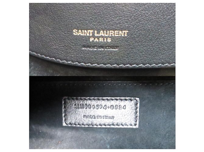 Autre Marque Borsa a tracolla Saint Laurent Paris LE 37 da donna Nero - vista 6