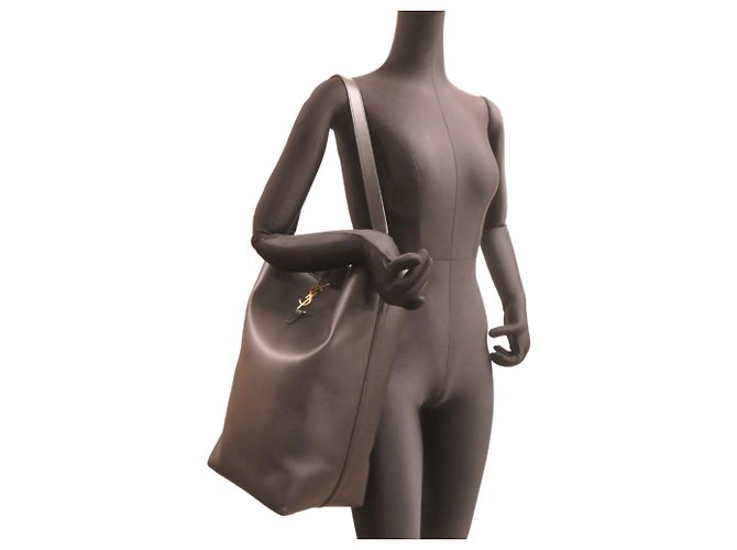Autre Marque Borsa a tracolla Saint Laurent Paris LE 37 da donna Nero - vista 7