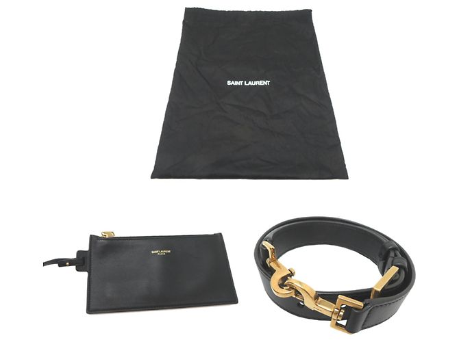 Autre Marque Borsa a tracolla Saint Laurent Paris LE 37 da donna Nero - vista 8
