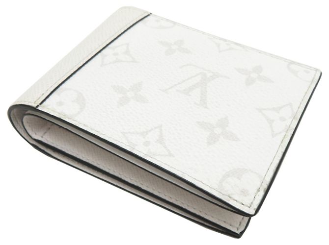 Louis Vuitton Portefeuille Marco Bi-fold Wallet Bianco - vista 4