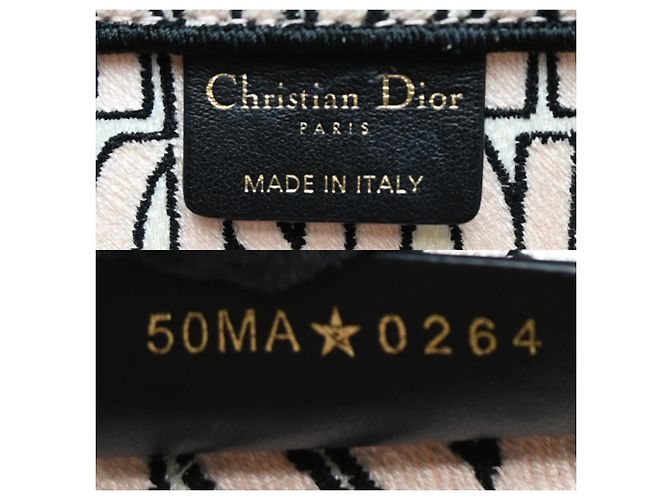 Borsa Book Tote Medium Christian Dior Nero Beige - vista 8