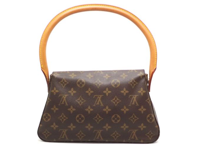 Bolso Louis Vuitton Mini Looping Castaño - vista 2