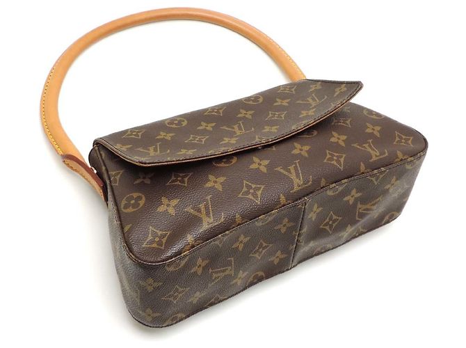 Bolso Louis Vuitton Mini Looping Castaño - vista 3