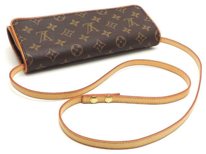 Borsa a tracolla Louis Vuitton Pochette Twin GM Marrone - vista 5