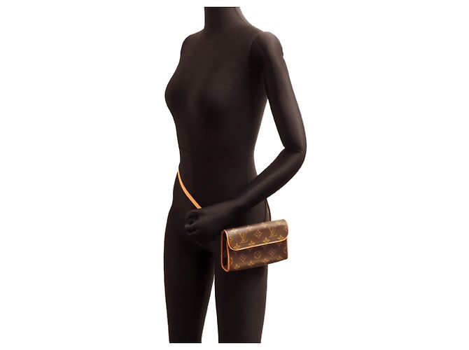 Pochette Louis Vuitton Florentine da donna Marrone - vista 8