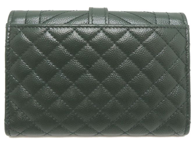 Autre Marque Cartera compacta bi-fold Saint Laurent Paris Verde oscuro - vista 2