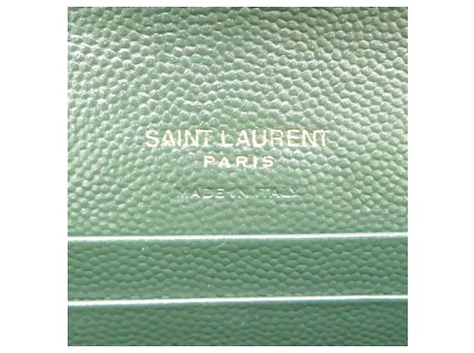 Autre Marque Cartera compacta bi-fold Saint Laurent Paris Verde oscuro - vista 6