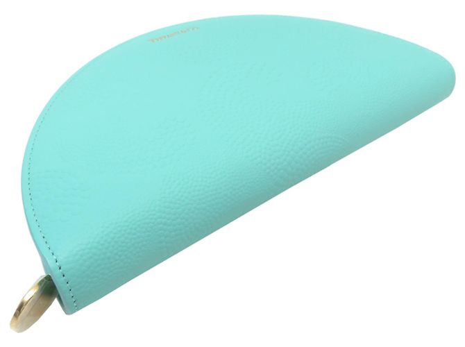 Autre Marque Cartera bi-fold de piel azul Tiffany & Co. - vista 3