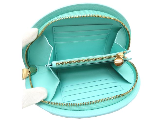 Autre Marque Cartera bi-fold de piel azul Tiffany & Co. - vista 5