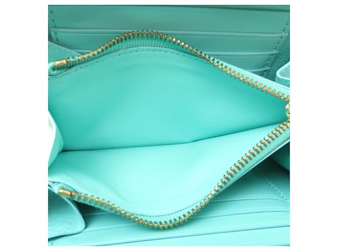 Autre Marque Cartera bi-fold de piel azul Tiffany & Co. - vista 6