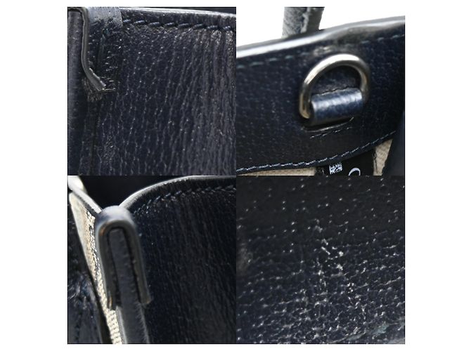 Bolso Mini Tote Gucci Interlocking G Beige Azul marino - vista 7