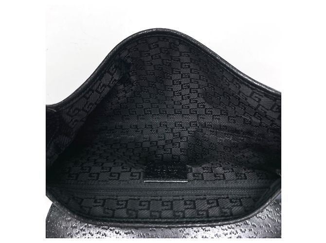 Bamboo Borsa a mano Gucci in tela e pelle nera Nero - vista 6