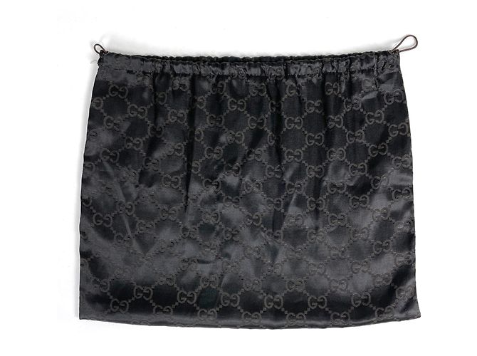 Bamboo Borsa a mano Gucci in tela e pelle nera Nero - vista 7