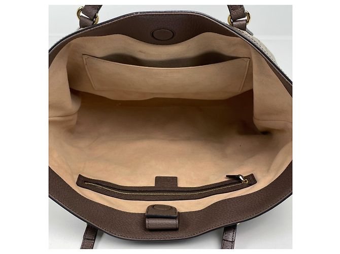 Borsa Tote Gucci Ophidia GG Medium Marrone - vista 10