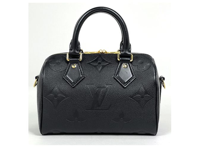 Borsa Louis Vuitton Speedy Bandoulière 20 Nero - vista 3