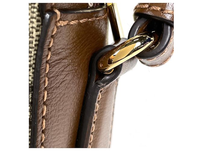Borsa a tracolla Gucci Beige Brown Marrone - vista 5