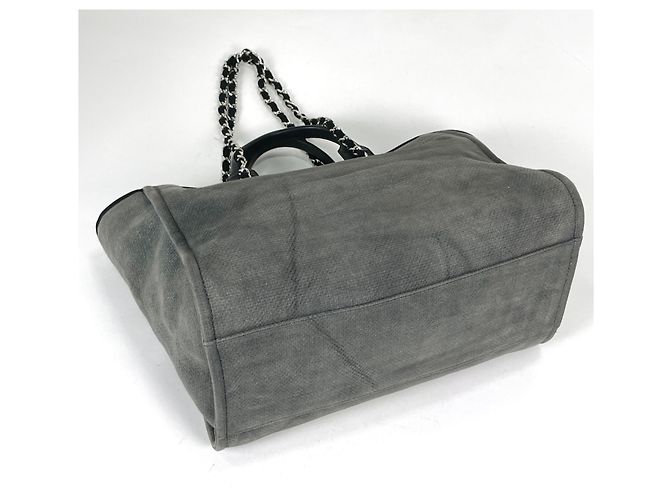 Borsa Tote 2-Way Chanel Deauville Line Marrone - vista 2
