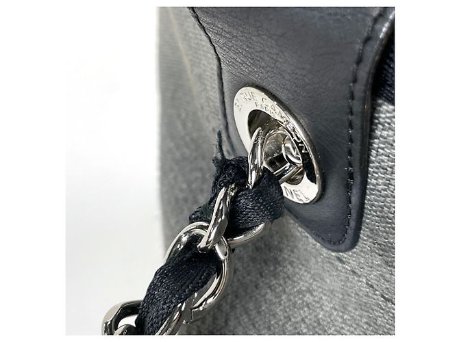 Borsa Tote 2-Way Chanel Deauville Line Marrone - vista 5