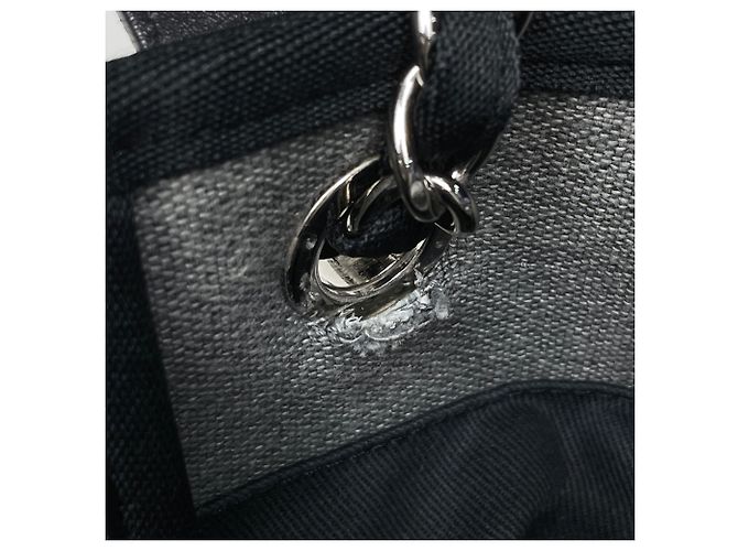 Borsa Tote 2-Way Chanel Deauville Line Marrone - vista 7