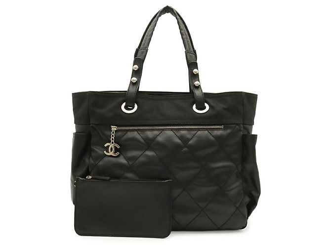 Sac Cabas Chanel Paris Biarritz GM Noir - vue 2