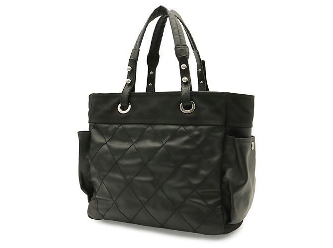 Sac Cabas Chanel Paris Biarritz GM Noir - vue 3
