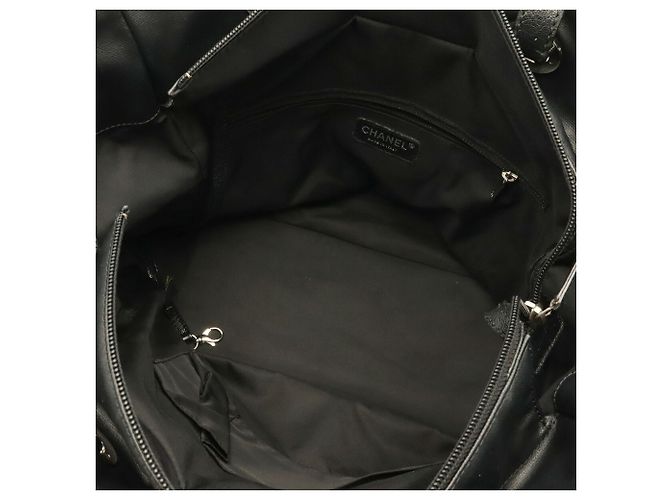 Sac Cabas Chanel Paris Biarritz GM Noir - vue 9
