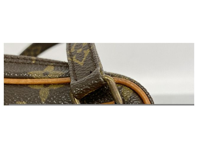 Louis Vuitton Monogram Pochette Marly Bandoulière Shoulder Bag Marrone - vista 9