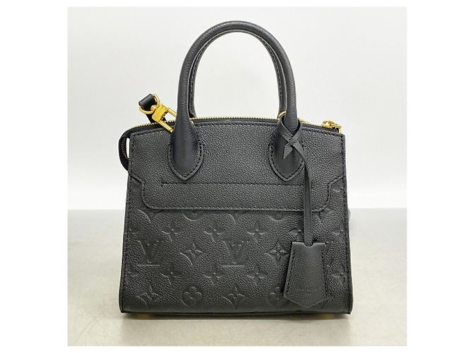 Borsa a mano Louis Vuitton Monogram Empreinte Pont Neuf MINI Nero - vista 10